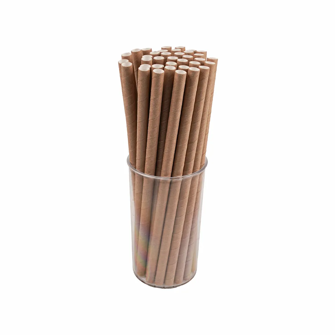 Kağıt Pipet 8 Mm 250'li Kraft