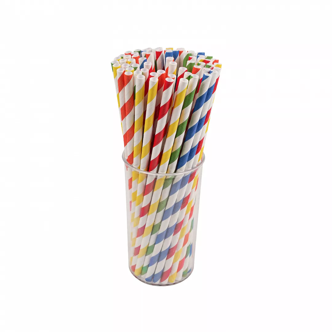 Kağıt Pipet 6 Mm 100'lü