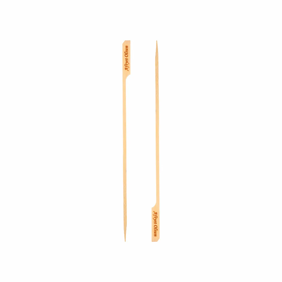 Çöp Şiş Yassı 25 Cm 50'li