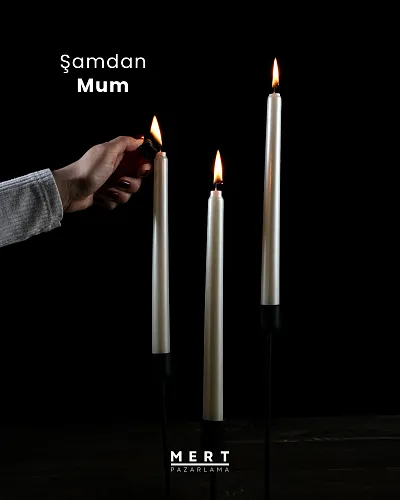 Şamdan Mum Lüks - Görsel 3