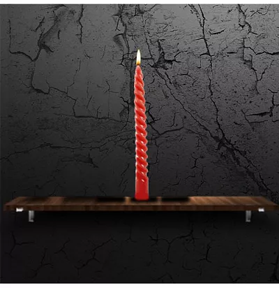 Burgulu Şamdan Mum - Görsel 2