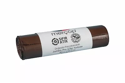 MERÇÖP JUMBO PRO ÇÖP TORBASI 100 AD KAHVERENGİ