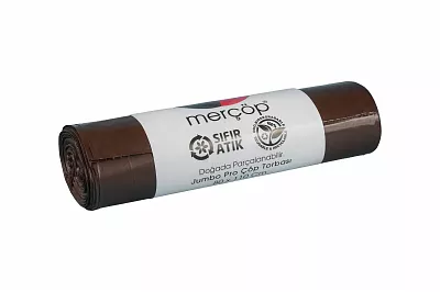 MERÇÖP JUMBO ÖZEL ÇEKİM ÇÖP TORBASI KAHVERENGİ