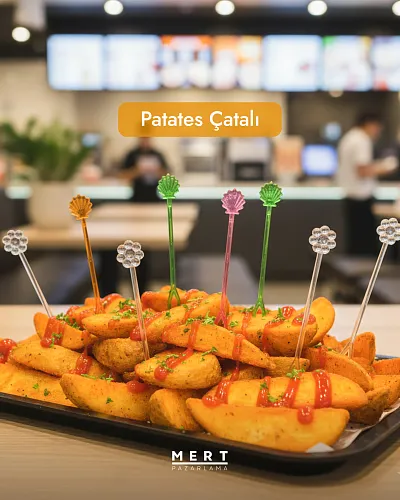 Patates Çatalı 1000'li Renkli - Görsel 2