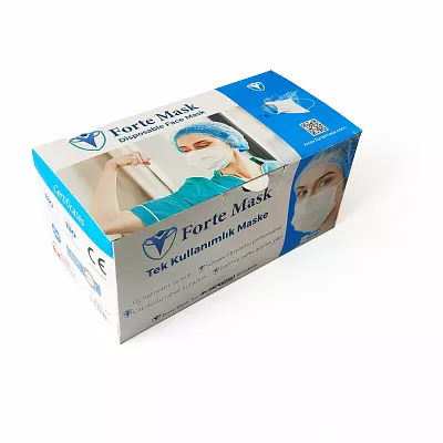 TEK KULLANIMLIK 3 KATLI MELTBLOWN MASKE