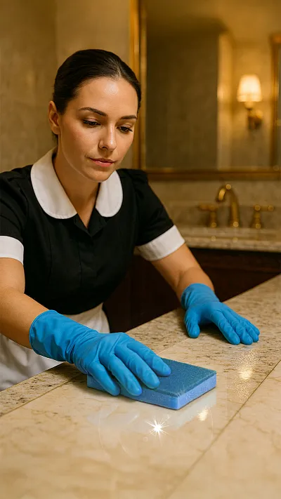 3m Scotch-brite Banyo Temizlik Süngeri 400 Mavi - Görsel 2