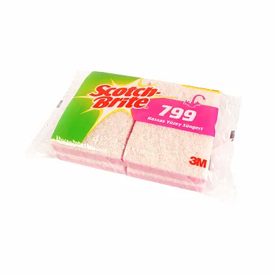 3m Scotch-brite Hassas Yüzey Süngeri 799 Pembe - Görsel 2