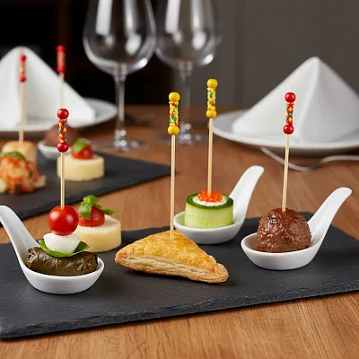 Bambu Kürdan Örgü 12 Cm Sarı 50'li Jm-018 - Görsel 2