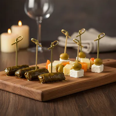 Bambu Kürdan Düğümlü 9 Cm 100'lü - Görsel 2