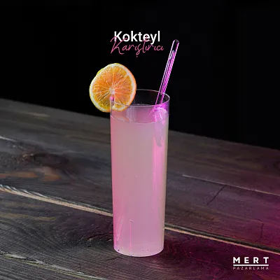 Kokteyl Karıştırıcı Uzun Baloncuklu 48'li - Görsel 2