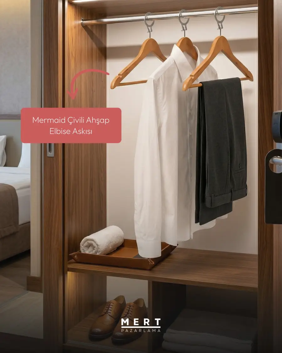 Otel Odalarında Askı Kaybına Son: Çivili Askı Sistemi