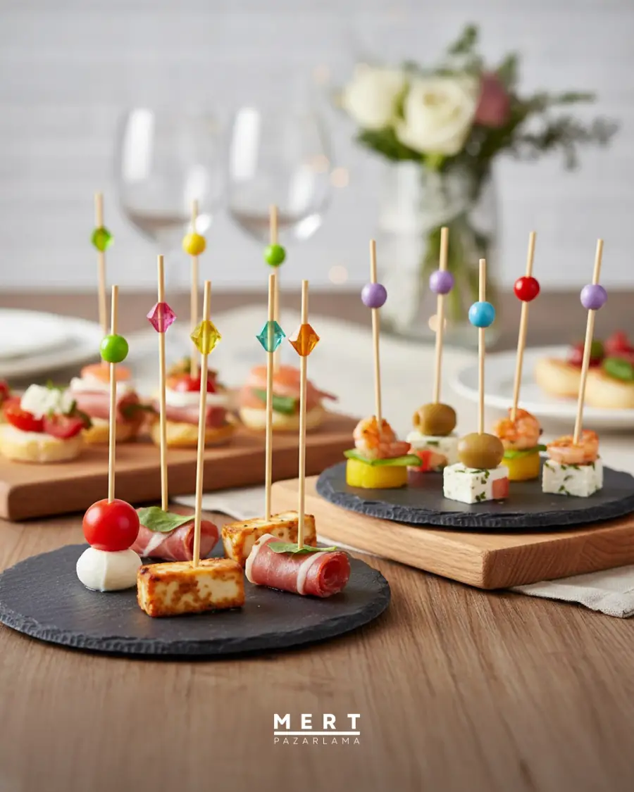 Sunumlarınıza Estetik ve Şıklık Katan Renkli Süslü Kürdanlar 🎉🍢