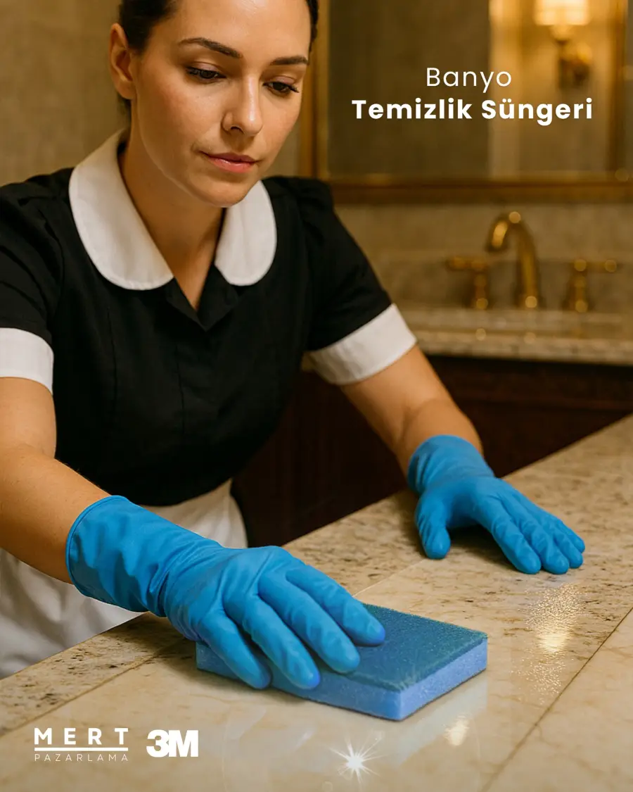 ✨ 🧽 3M Scotch-Brite™ 400 Mavi Sünger ile Çiziksiz Banyo Parlaklığı! 🛁✨