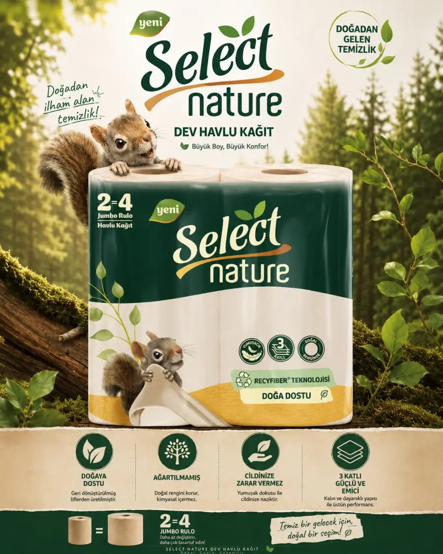 Select Nature Havlu Kağıt 2-4 12'li — Mert Pazarlama