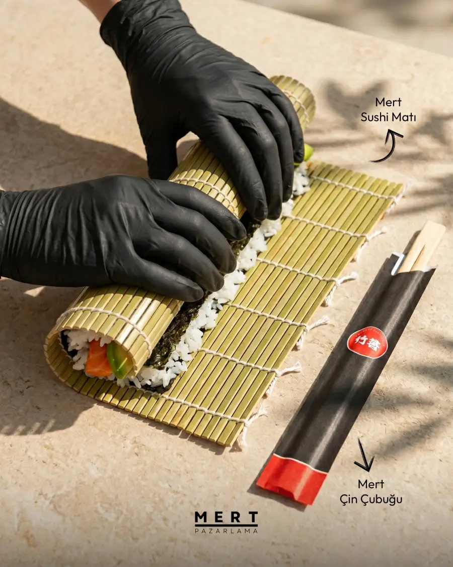 Sushi sunumunda kalite, misafir tabağa dokunmadan önce başlar.